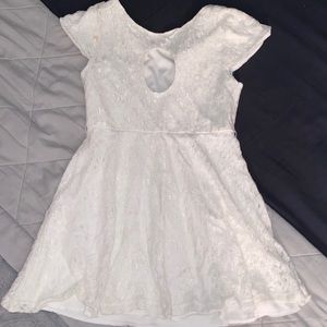 White lace dress